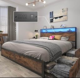 Queen size bed (bed frame + mattress + Box Springs)