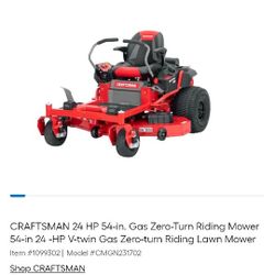 Zero Turn Mower Bought In April Hardly Used 3 Year Transferable Warranty From Lowes