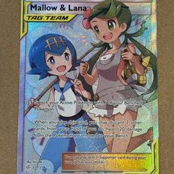 Pokemon Cosmic Eclipse Mallow & Lana Full Art Trainer Mint