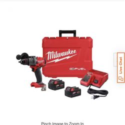 Fuel Hammer Drill Two Batteries Charger