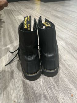 Dr. Martens Black Leather Lace-Up Boots