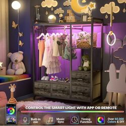 Dresser w/ clothing rack