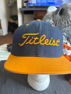 Titleist Snapback Golf Hat Navy and Gold