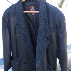 Long 100% Leather Coat