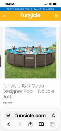 Funsicle above ground pool