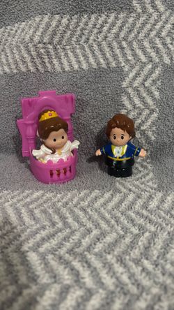 Fisher Price Little People Disney Princess Belle & Prince Figurine Set