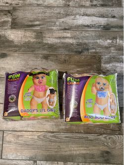 Baby boy and baby girl inflatable costume 8’
