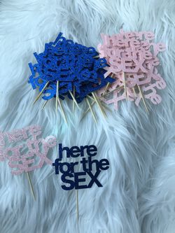 Gender reveal Cupcake Toppers