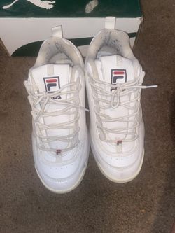 All White Filas 