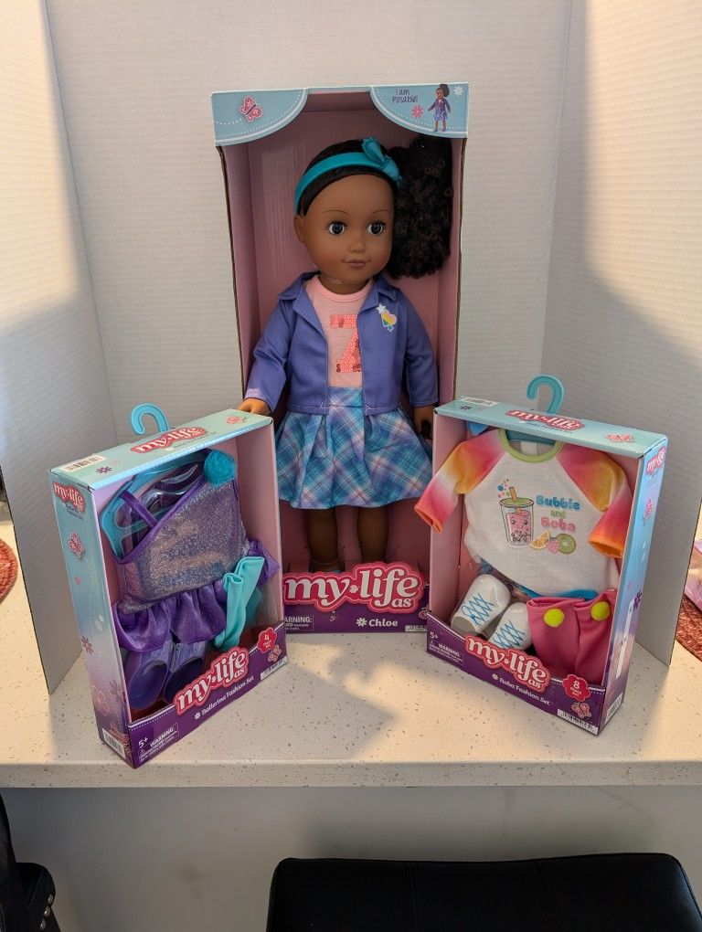 My Life Doll & 2 Outfits 