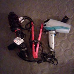 Hair Dryers And Flat Iron 