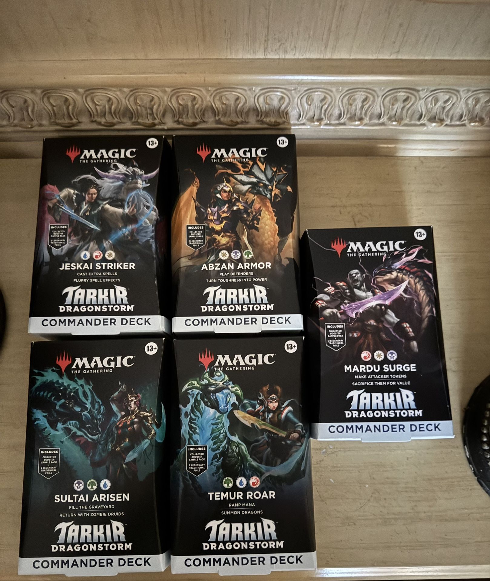 Tarkir Dragonstorm Commander Deck Sealed Cases