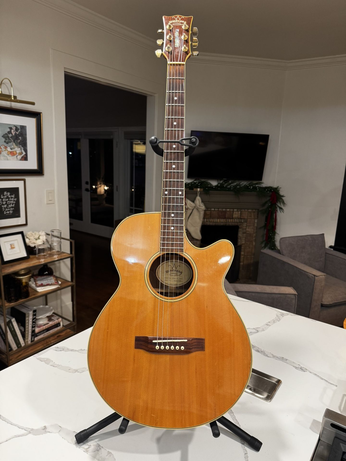 Classic Windsong Acoustic Electric Guitar- Natural
