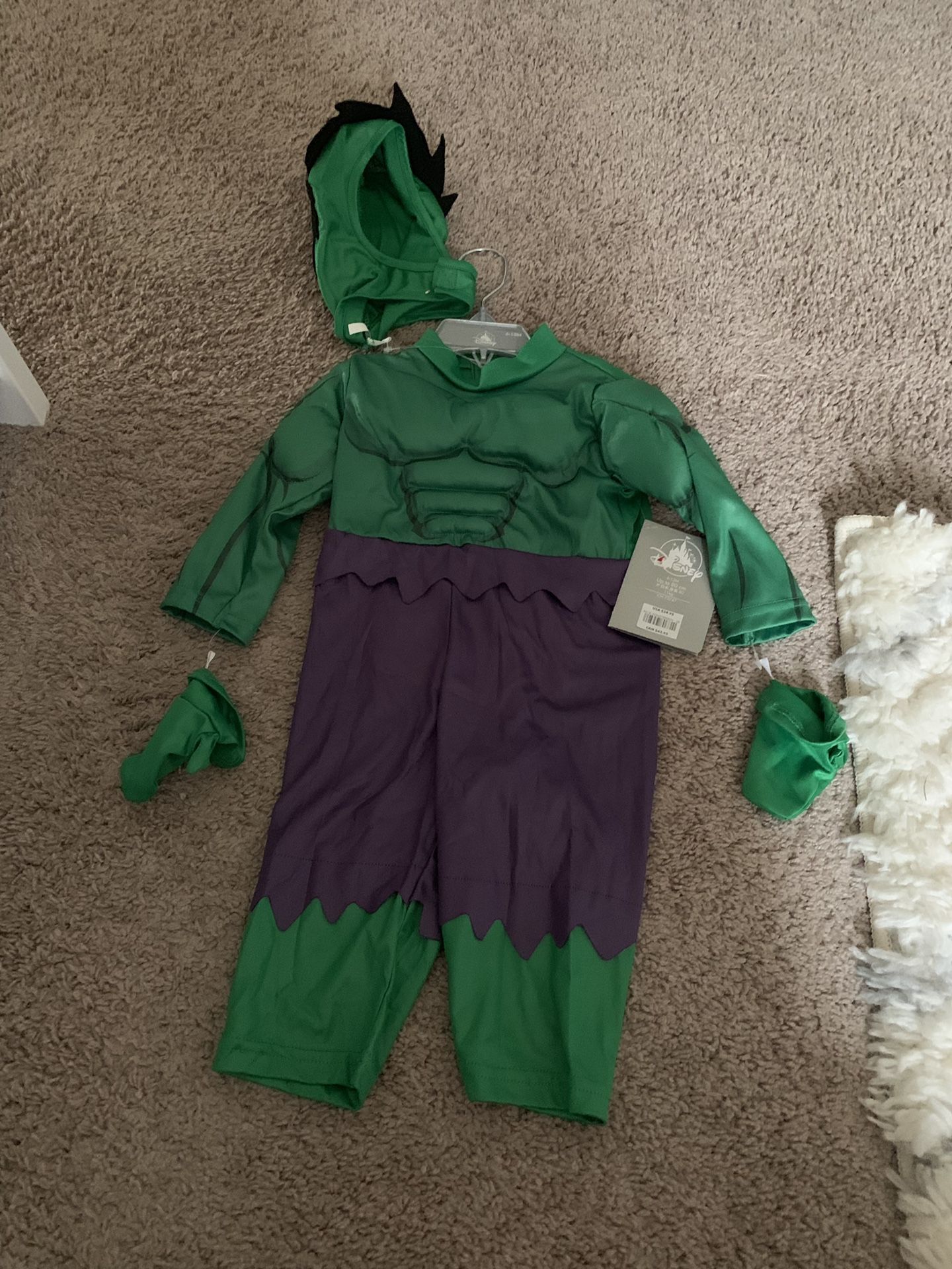 Baby boys hulk costume
