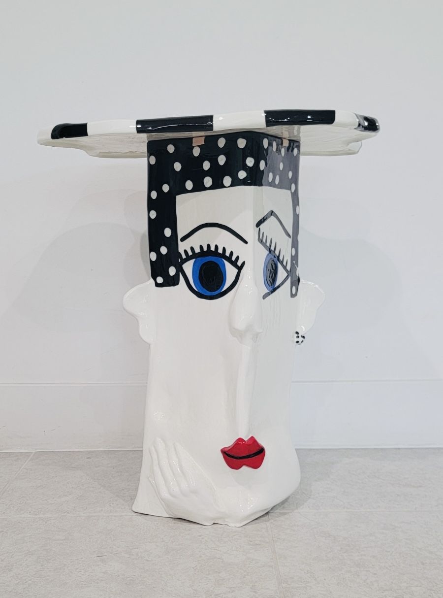 Jerilyn Babroff Unique Occasional Table Signed