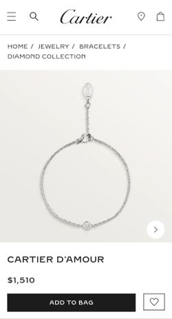 18k white gold Cartier bracelet