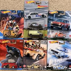 Hot Wheels Premium 7 Cars Lot - Car Culture, Boulevard, DC