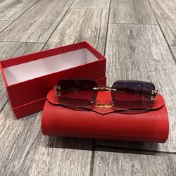 Cartier purple fade c frame shades