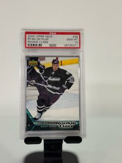 2005 UPPER DECK ROOKIE CLASS #38 RYAN GETZLAF RC MIGHTY DUCKS POP 30 PSA 10