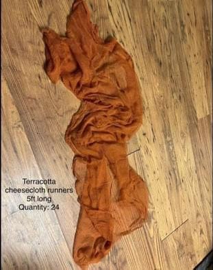 Terracotta/rust Cheesecloth