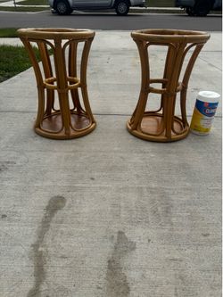 Real Bamboo Tables /Vases/Stands H20x14x14