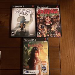 3    PLAYSTATION 2 GAMES USED/EXCELLENT CONDITION 