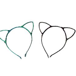 Metallic Cat Ears Headbands Set Of 2 Hot Topic Halloween 