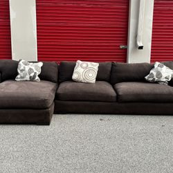 Lee Industries Coffee Brown Sectional Sofa*FREE DELIVERY 🚚 