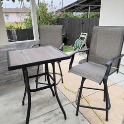 Patio Set - High table and 2 Chairs