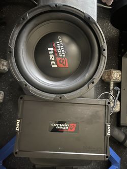 Cerwin Vega 1000 Watt Amp & 12” Speaker 