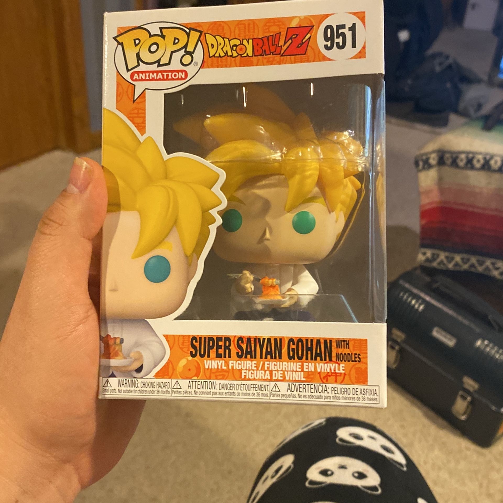 Funko Pop Dragon Ball Z Super Saiyan Gohan With Noodles #951