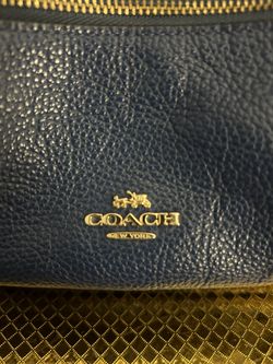 COACH MINI CHARLIE F38263 BABY BLUE PEBBLE LEATHER MINI  display picture 1