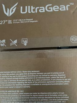 LG ultragear Gaming monitor