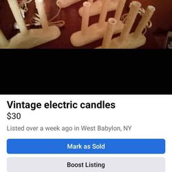 Vintage Electric Candles 