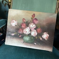 Small Roses Oil Painting 