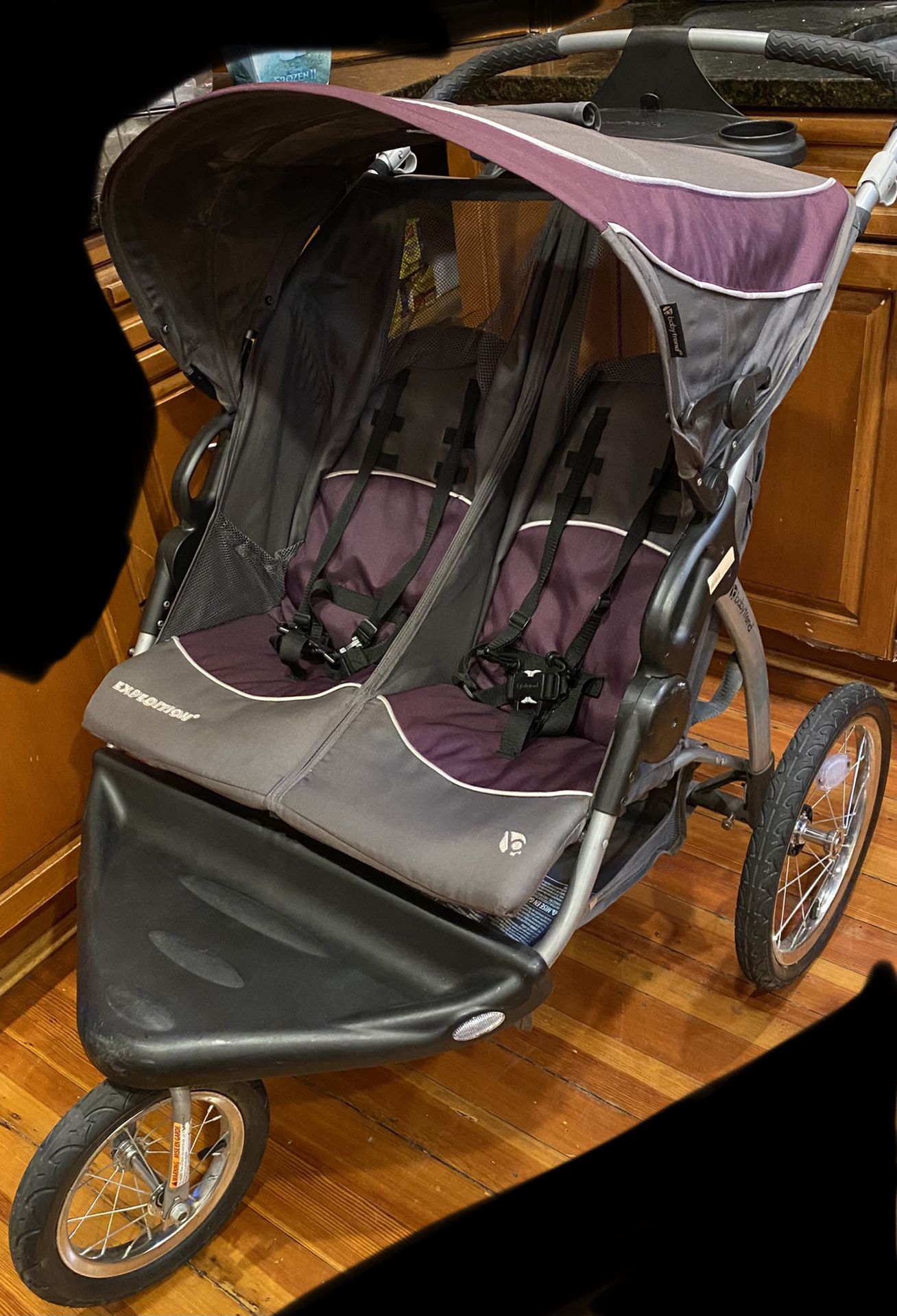 Baby Trend Expedition Double Jogger Stroller, Elixer