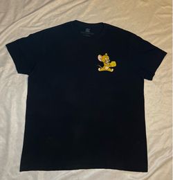 Tom and Jerry Unisex “All the Cheese” Graphic T-Shirt, 100% Cotton, Black, Large