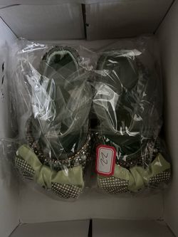 Rhinestone Embellished Flat Sandals