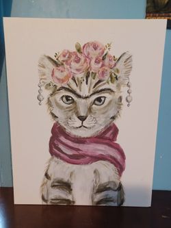 Cute Cat Painting 