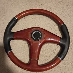 Mahagonay Wood Steering Wheel 