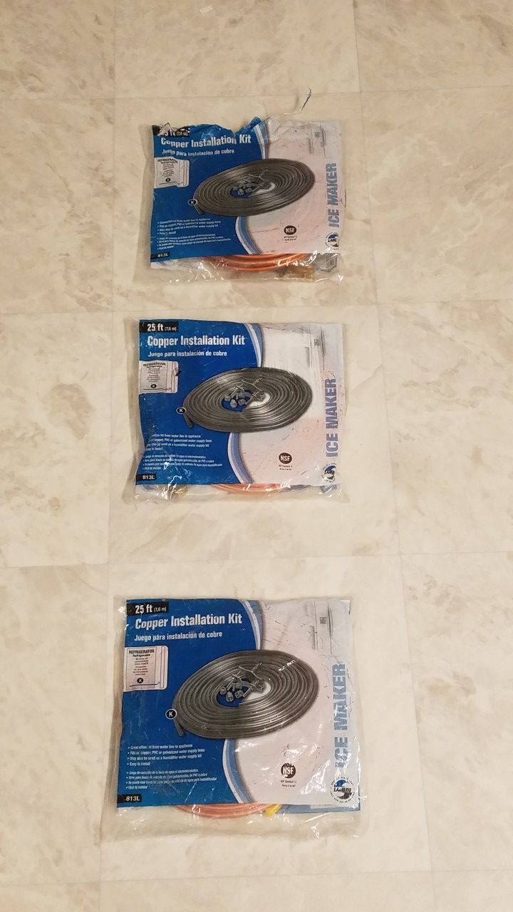 Lambro Ice Maker 25' copper installation kit