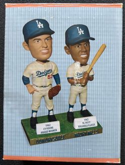 LA Dodgers Don Drysdale & Maury Wills Dual Bobblehead by (2012)