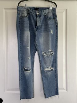 PLT Ripped Mom Fitted Jeans