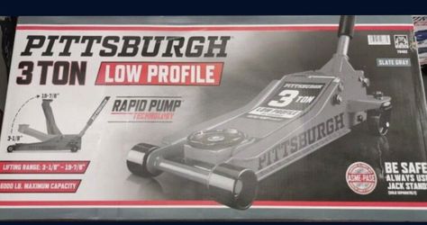 Pittsburgh Three Ton Low Profile Car Jack