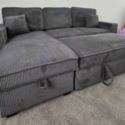 ✅️✅️Convertible Sectional W/ Cup Holder & W/ USB Port✅️✅️