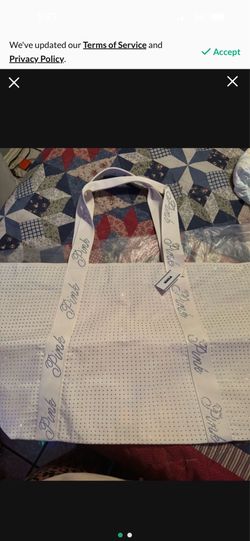 Pink tote bag