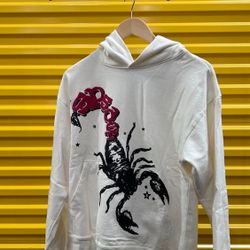 Sp5der x Mariah The Scientist Scorpion Hoodie 'Cream' (READ DESCRIPTION)