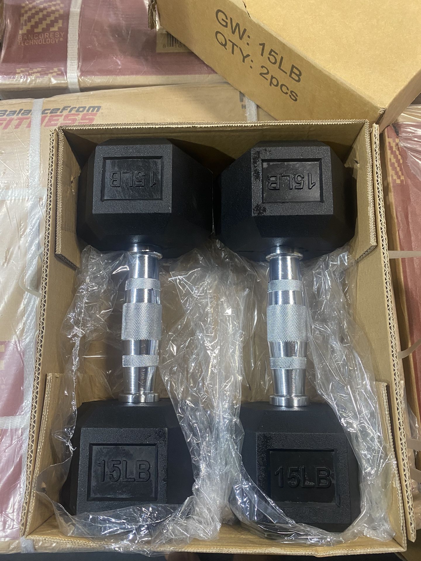 Brand New Dumbbells 15 Lbs