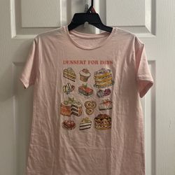 Brand New Girls Light Pink Dessert For Days Graphic Tee Size XL & XXL Kids $4.00 Each 