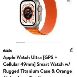 Apple Watch Ultra 49mm (GPS + Cellular) Titanium Orange Alpine